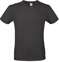 B&C Herren T-Shirt E150 Dunkelgrau/Grau/Schwarz