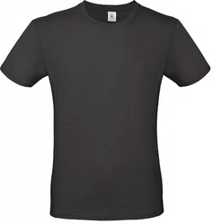 B&C Herren T-Shirt E150 Dunkelgrau/Grau/Schwarz