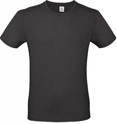 B&C Herren T-Shirt E150 Dunkelgrau/Grau/Schwarz
