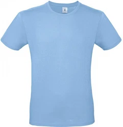 B&C Herren T-Shirt E150 Hellblau/Blau