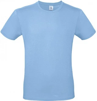 B&C Herren T-Shirt E150 Hellblau/Blau