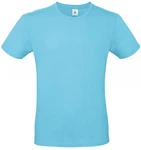 B&C Herren T-Shirt E150 Hellblau/Blau