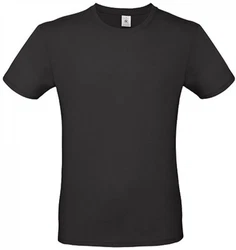 B&C Herren T-Shirt E150 Dunkelgrau/Schwarz/Grau