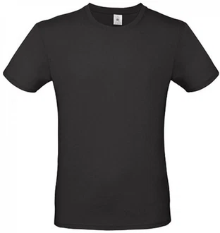 B&C Herren T-Shirt E150 Dunkelgrau/Schwarz/Grau