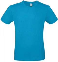 B&C Herren T-Shirt E150 Hellblau/Türkis/Blau