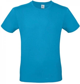 B&C Herren T-Shirt E150 Hellblau/Türkis/Blau