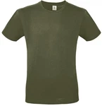 B&C Herren T-Shirt E150 Dunkelgrün/Grün