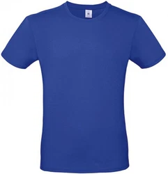 B&C Herren T-Shirt E150 Blau/Dunkelblau