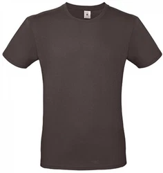 B&C Herren T-Shirt E150 Dunkelbraun/Dunkelgrau/Khaki/Grau