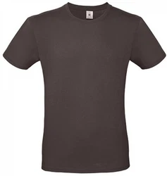 B&C Herren T-Shirt E150 Dunkelbraun/Dunkelgrau/Khaki/Grau