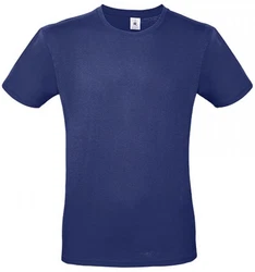 B&C Herren T-Shirt E150 Dunkelblau/Blau
