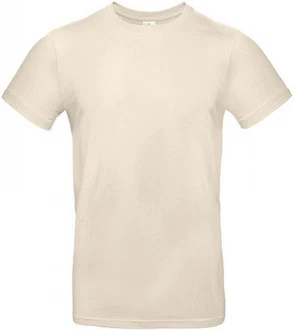 B&C Rundhalsshirt T-Shirt E190 Khaki/Weiß/Beige