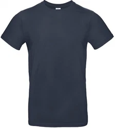 B&C Rundhalsshirt T-Shirt E190 Dunkelblau