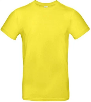 B&C Rundhalsshirt T-Shirt E190 Gelb