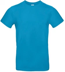 B&C Rundhalsshirt T-Shirt E190 Türkis/Blau/Hellblau