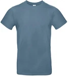 B&C Rundhalsshirt T-Shirt E190 Blau/Grau/Hellblau