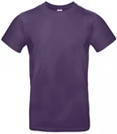 B&C Rundhalsshirt T-Shirt E190 Lila/Dunkelblau