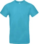 B&C Rundhalsshirt T-Shirt E190 Türkis/Hellblau/Blau