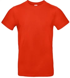 B&C Rundhalsshirt T-Shirt E190 Rot/Orange