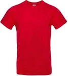 B&C Rundhalsshirt T-Shirt E190 Rot/Dunkelrot