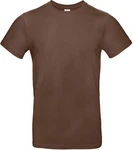 B&C Rundhalsshirt T-Shirt E190 Dunkelbraun/Khaki/Braun/Grau