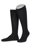 Lusana Trachtensocken Trachten Kniestrümpfe L4910 lodengrün/schwarz/stahlblau (L4910)
