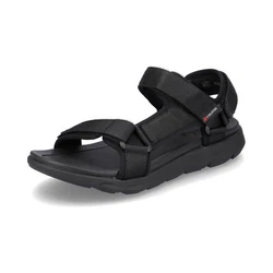 Rieker Herren Sandale Grau/Schwarz