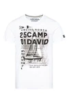 CAMP DAVID T-Shirt CRUISE NORTH Creme/Weiß