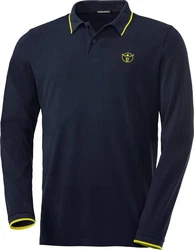 Chiemsee Langarm-Poloshirt Dunkelblau/Blau
