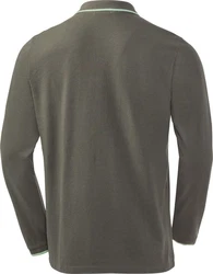 Chiemsee Langarm-Poloshirt Dunkelgrün/Grün/Khaki