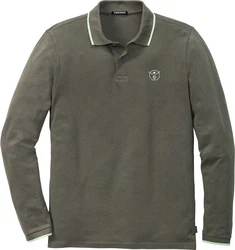 Chiemsee Langarm-Poloshirt Dunkelgrün/Grün/Khaki