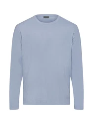 Hanro Longsleeve Living Shirts Blau/Hellblau