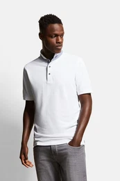 Poloshirt mit Stehkragen