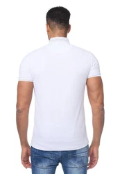 Denim Distriqt Poloshirt Modernes Sommerliches Herren Poloshirt mit feinen Details Wei