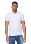 Denim Distriqt Poloshirt Modernes Sommerliches Herren Poloshirt mit feinen Details Wei