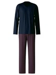 CALIDA Pyjama Special Herren Dunkelblau/Lila/Fliederfarben