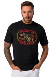 T-Shirt T-Shirt Halbarm Brustprint bis 8 XL