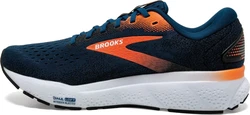 Brooks Ghost 16 Laufschuh BLAU OPAL/SCHWARZ/NASTURTIUM