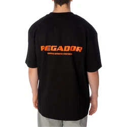 Pegador T-Shirt Colne Logo Oversized schwarz/rot