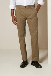 Next Stretch-Hose Straight Fit Jeans-Stil Khaki/Beige