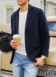 JMIERR Anzugsakko Retro Sakko Freizeit Blazer Dunkelblau/Hellblau