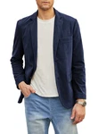 JMIERR Anzugsakko Retro Sakko Freizeit Blazer Dunkelblau/Hellblau