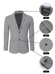 JMIERR Anzugsakko Retro Sakko Freizeit Blazer 