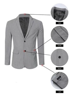 JMIERR Anzugsakko Retro Sakko Freizeit Blazer JMIERR Anzugsakko Retro Sakko Freizeit Blazer