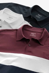 Next Poloshirt Poloshirts aus Jersey im 3er-Pack 