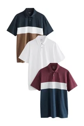Next Poloshirt Poloshirts aus Jersey im 3er-Pack 