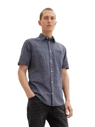 TOM TAILOR Kurzarm Hemd STRUCTURED Navy (5327)