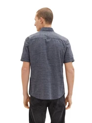 TOM TAILOR Kurzarm Hemd STRUCTURED Navy (5327)