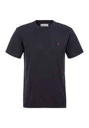 T-Shirt mit kleinem Label auf Brusthhe