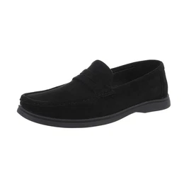 Herren Mokassins Freizeit Slipper (87106478) Flach Slipper in Schwarz